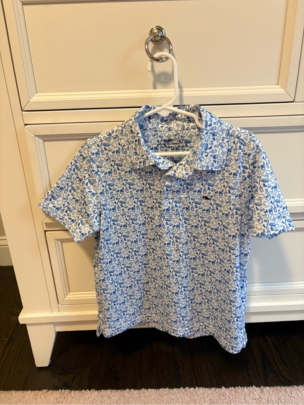 Vineyard Vines Boys' Performance Printed Sankaty Polo